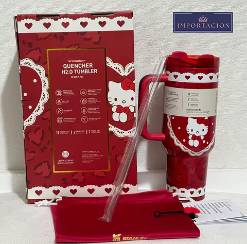 Preventa Termo Hello Kitty Ed. San Valentin Brilla en la Oscuridad