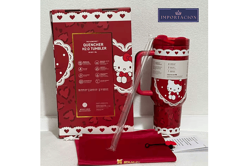 Preventa Termo Hello Kitty Ed. San Valentin Brilla en la Oscuridad