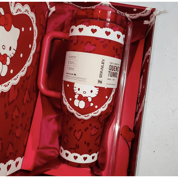 Preventa Termo Hello Kitty Ed. San Valentin Brilla en la Oscuridad 2