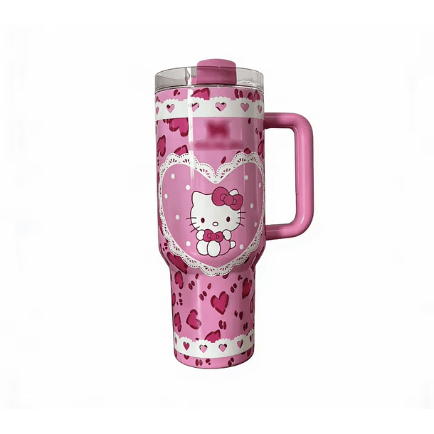 Preventa Termo Hello Kitty Ed. San Valentin Brilla en la Oscuridad 5