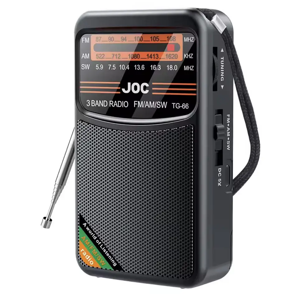 Preventa Radio de bolsillo Recargable FM/AM/SW con altavoz incorporada. 12