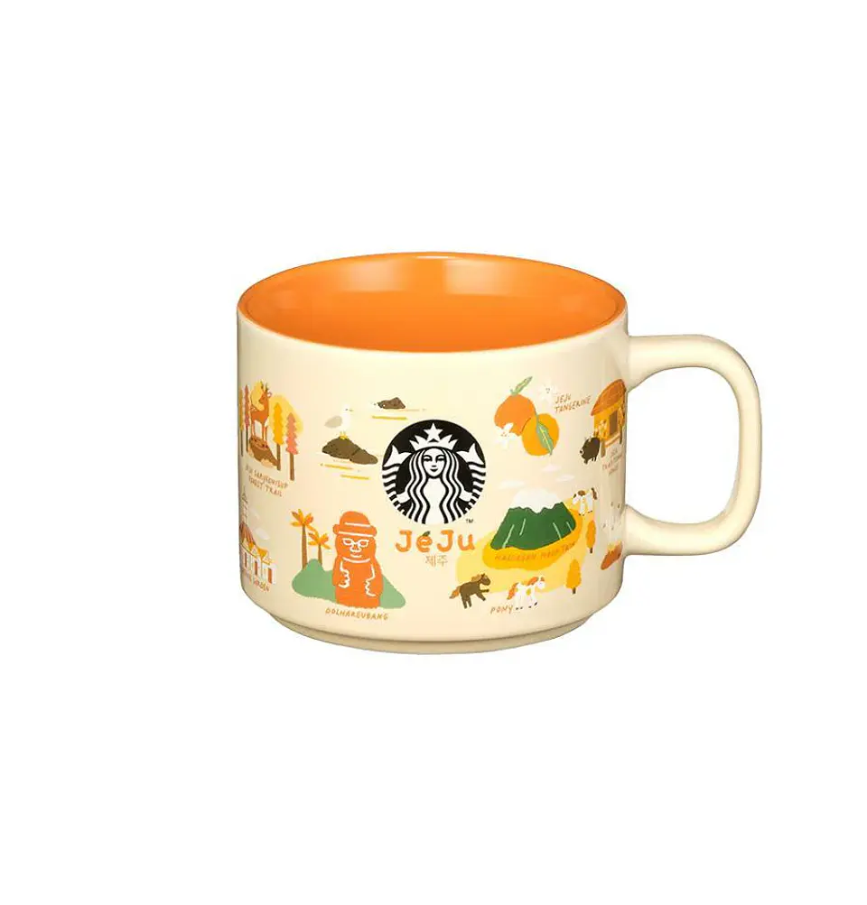 Preventa Taza Mug Starbucks Isla de Jeju Korea del Sur 414ml 6