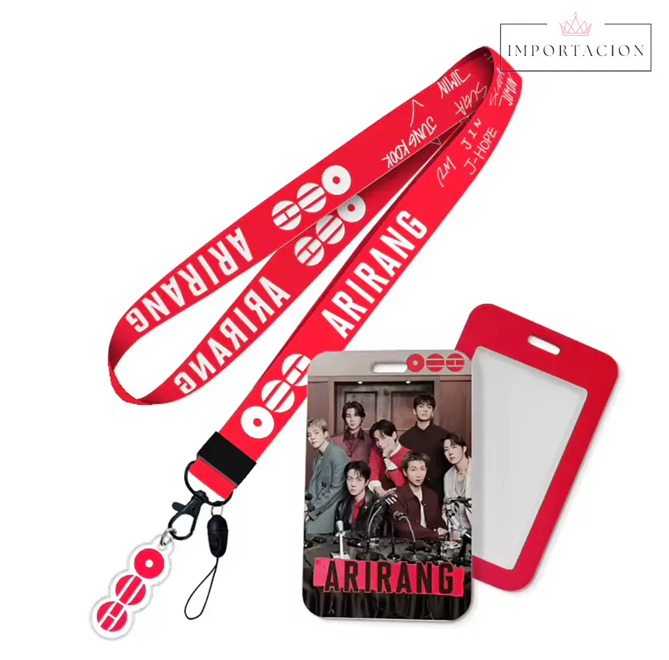 Preventa Portacredencial Vertical + Lanyard BTS Arirang 1