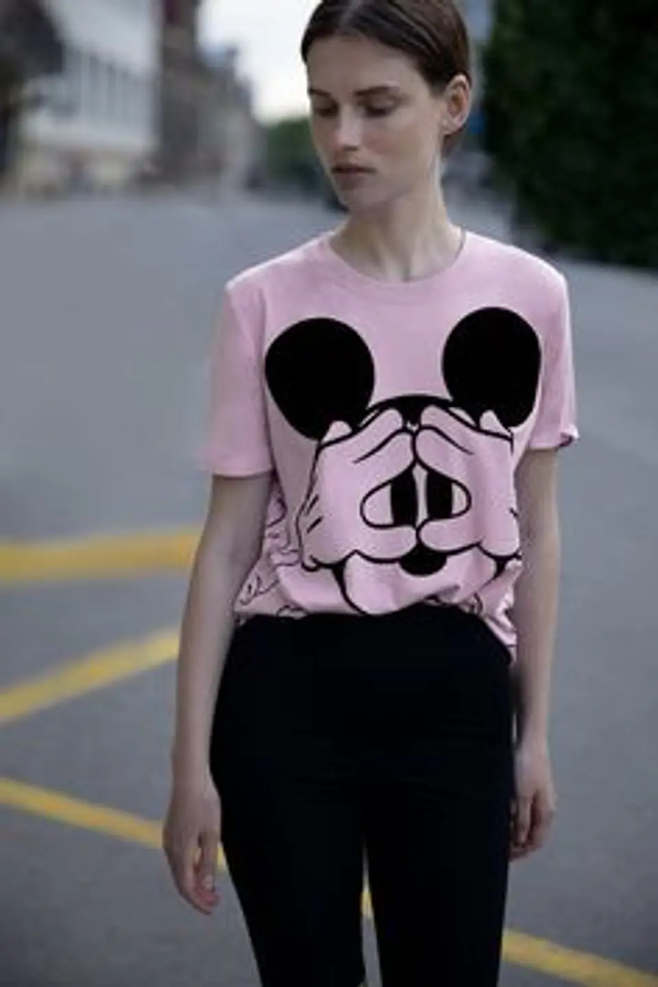 Polera Mickey Mujer Lavanda 4