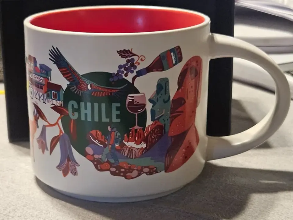 Taza Starbucks Chile y Santiago 2026 414ml  2