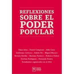 Reflexiones Sobre El Poder Popular