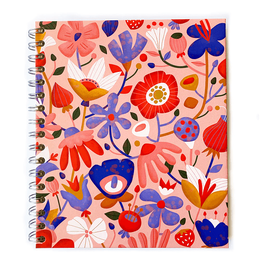 Cuaderno Flores 100 Hojas