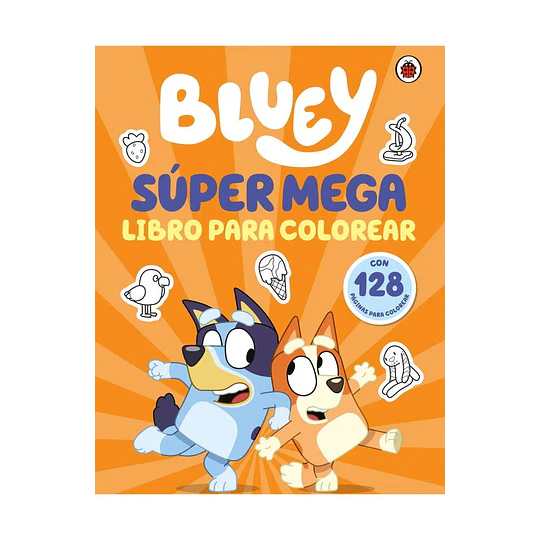 Bluey - Super Mega Libro Para Colorear