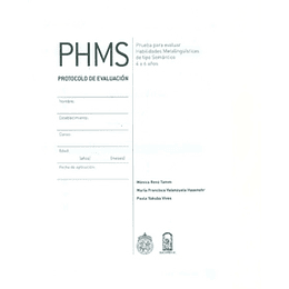 Phms Protocolo De Evaluacion 4 A 6 Años