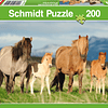 Puzzle Familia De Caballos 200 Piezas