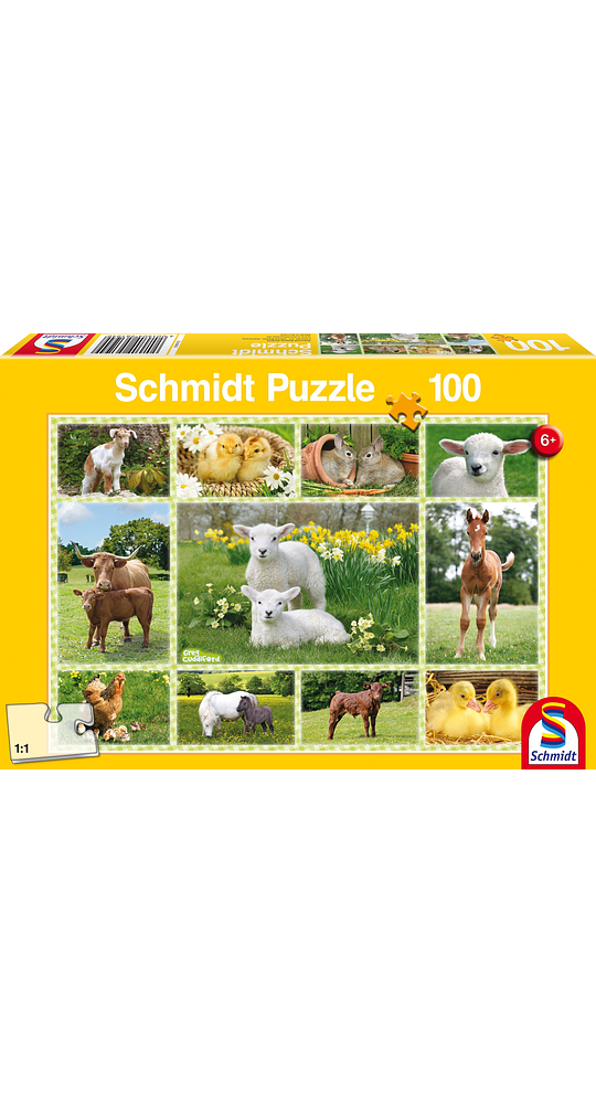 Puzzle Animalitos De Granja 100 Piezas