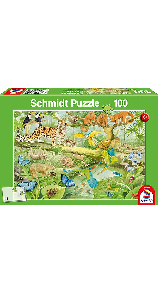 Puzzle Animalitos De La Selva 100 Piezas