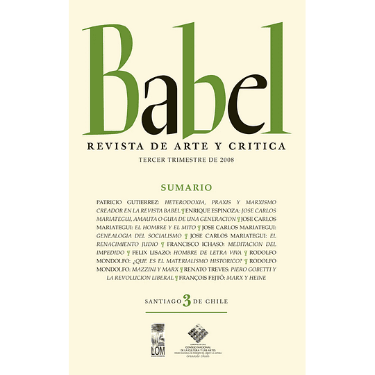 Babel 3 Revista De Arte Y Critica