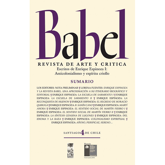 Babel 4 Revista De Arte Y Critica 
