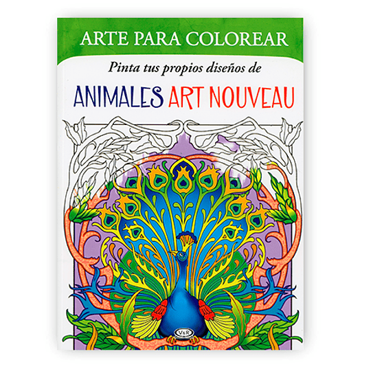 Arte Para Colorear. Animales Art Nouveau