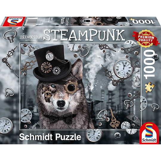 Puzzle Lobo Steampunk 1000 Piezas