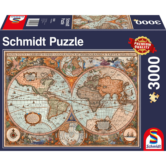Puzzle Mapa Del Mundo 3000 Piezas