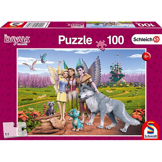 Puzzle Bayala Hadas Y El Lobo 100 Piezas