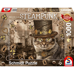 Puzzle Gato Steampunk 1000 Piezas