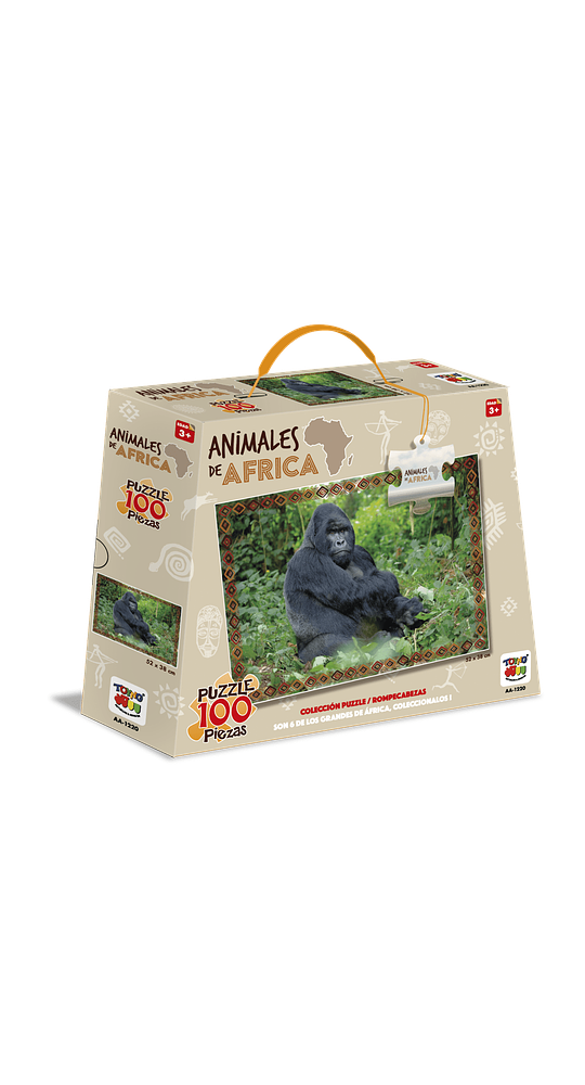 Puzzle Animales De Africa 100 Piezas Gorila