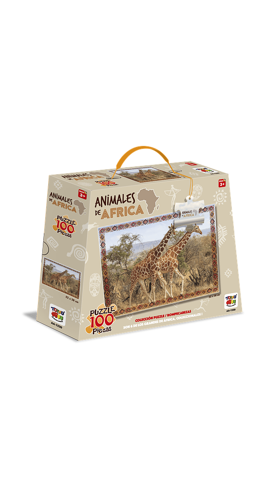 Puzzle Animales De Africa 100 Piezas Jirafa