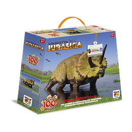Puzzle 100 Piezas Dinosaurio Triceratops Horridus