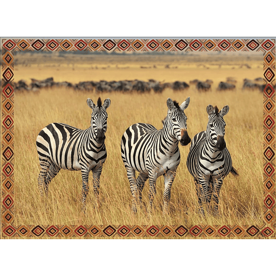 Puzzle Animales De Africa 100 Piezas Cebra