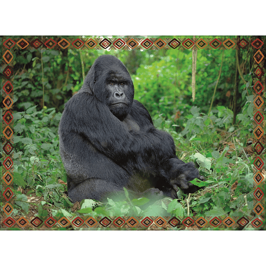 Puzzle Animales De Africa 100 Piezas Gorila