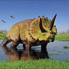Puzzle 100 Piezas Dinosaurio Triceratops Horridus