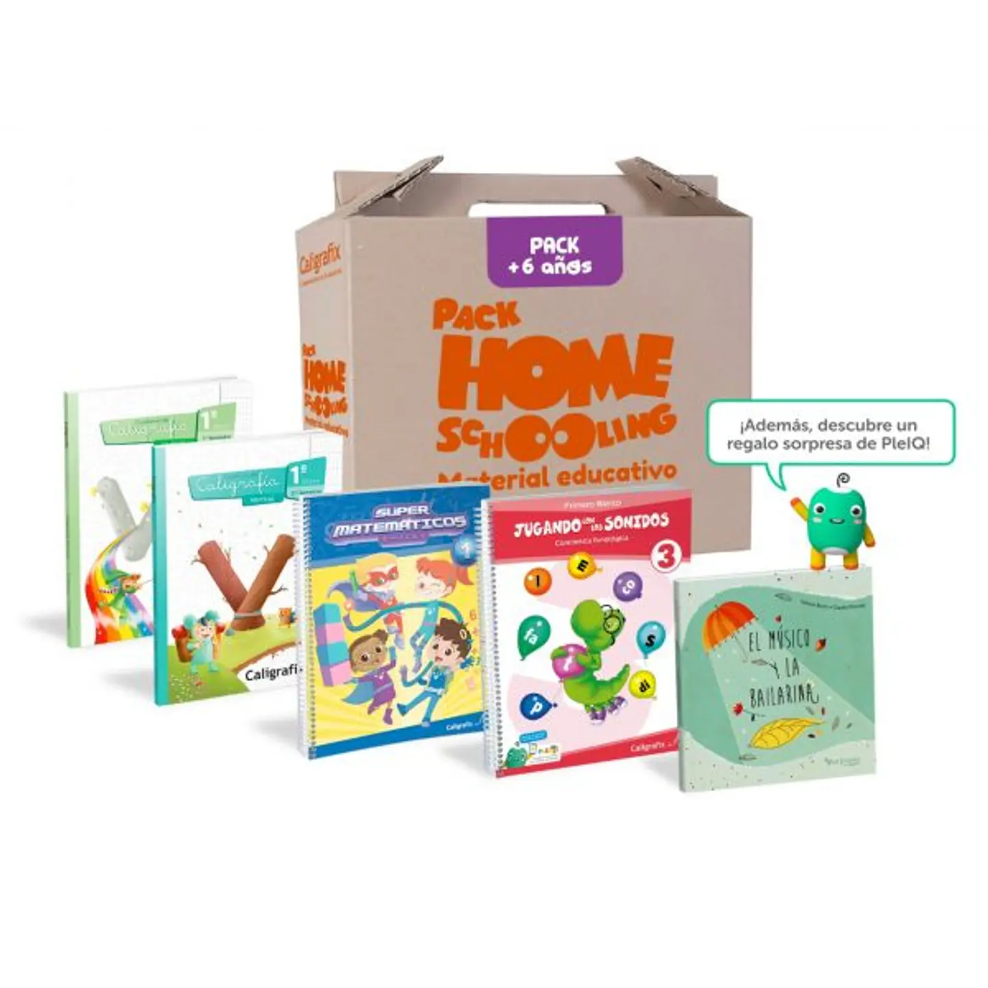 Pack Homeschooling 6 Años Caligrafix 1