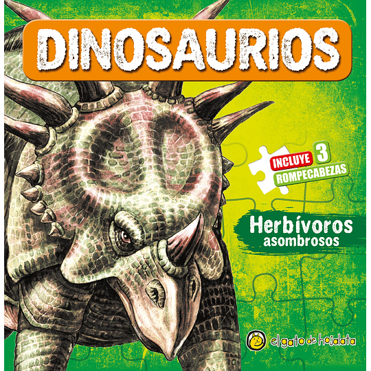 Dinosaurios Herbivoros Asombrosos Incluye Puzzles