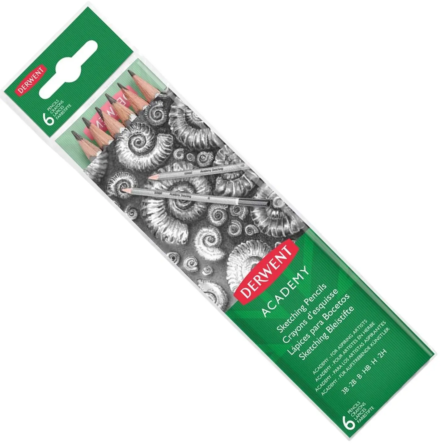 Set 6 Lapices Para Bocetas Derwent Academy 1