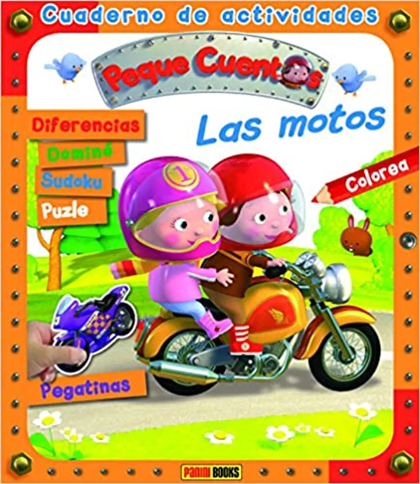 Cuaderno De Actividades Peque Cuentos. Las Motos 1