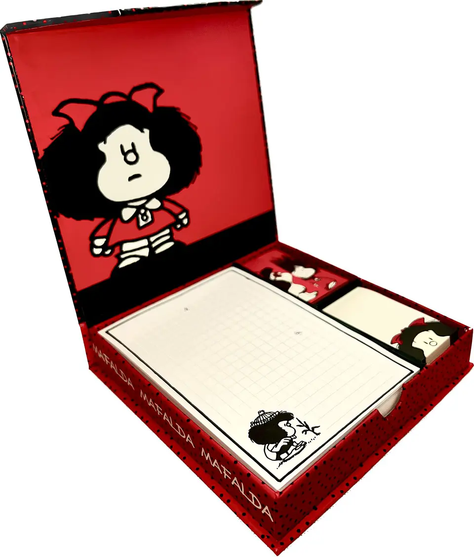 Caja De Notas Y Banderitas Autoadhesivas Mafalda Sueño 2