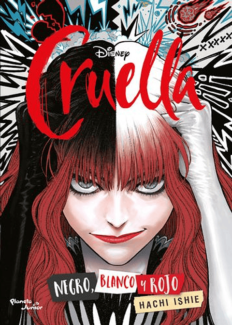 Cruella - Negro Blanco Y Rojo