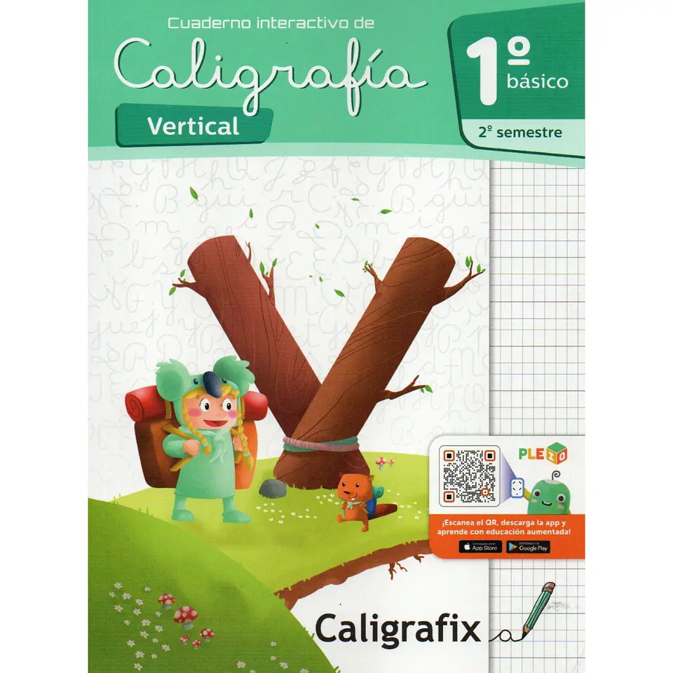 Caligrafia Vertical. Primero Basico, Segundo Semestre. Caligrafix C12v 1