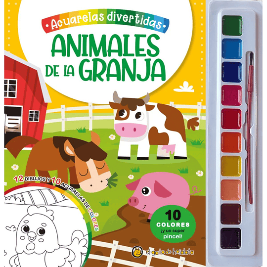 Acuarelas Divertidas. Animales De La Granja