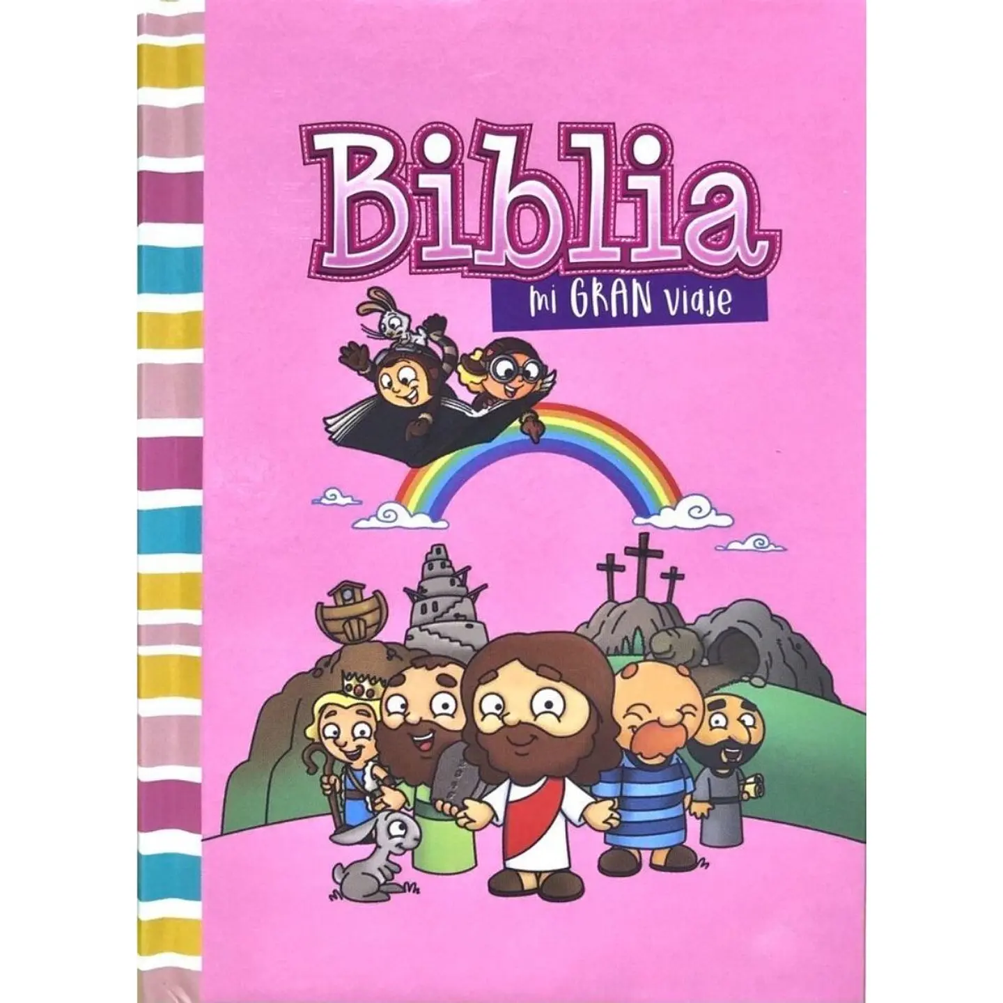 Biblia Reina Valera 1960 Mi Gran Viaje Tapa Dura Rosada 1