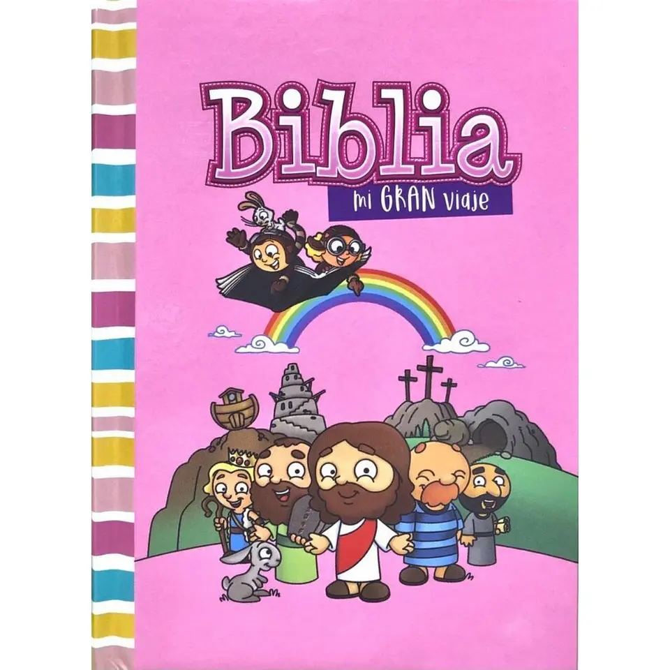 Biblia Reina Valera 1960 Mi Gran Viaje Tapa Dura Rosada 1