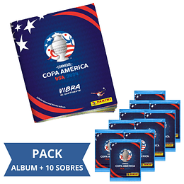 Pack Album + 10 Sobres Copa America Usa 2024