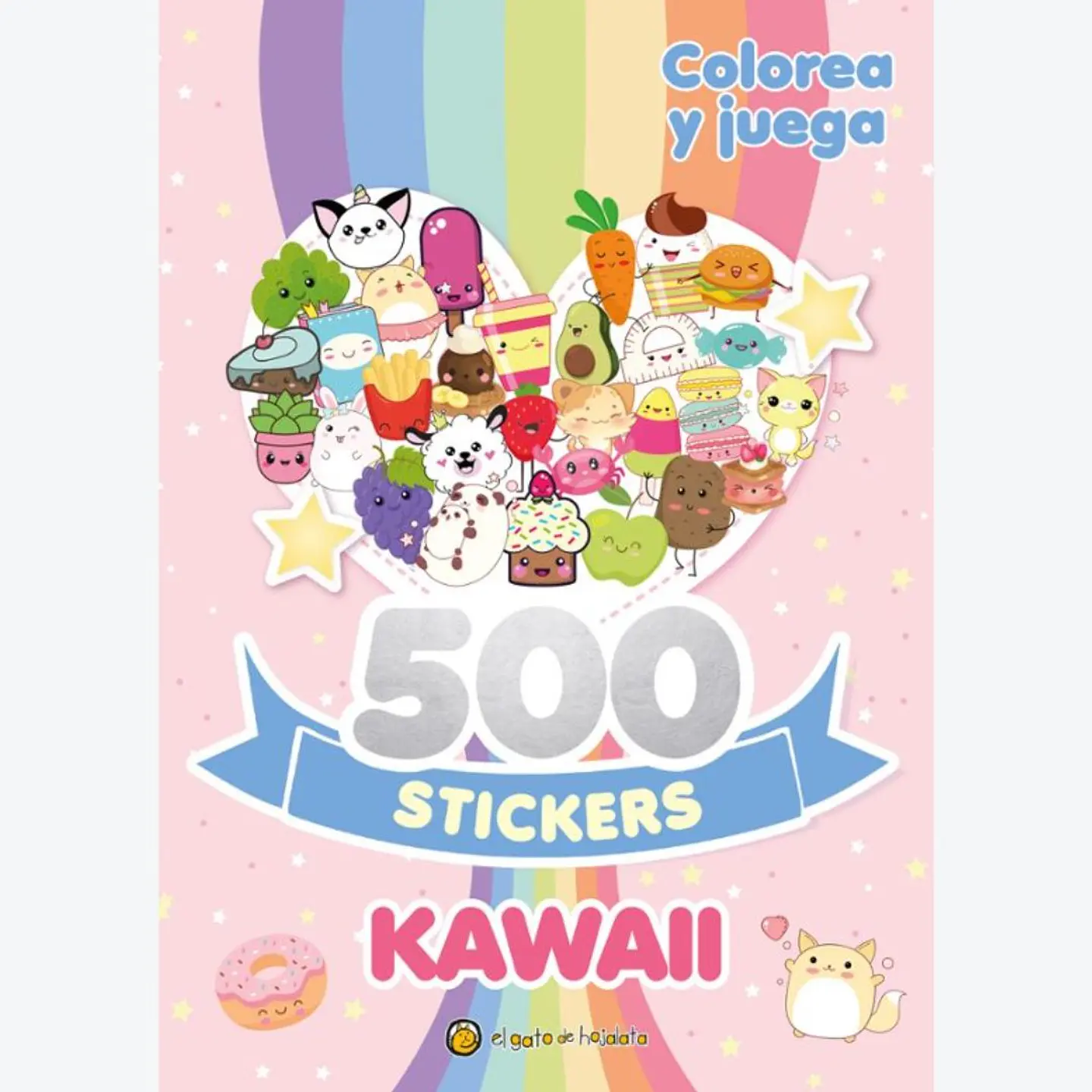 Colorea Y Juega 500 Stickers Kawaii 1