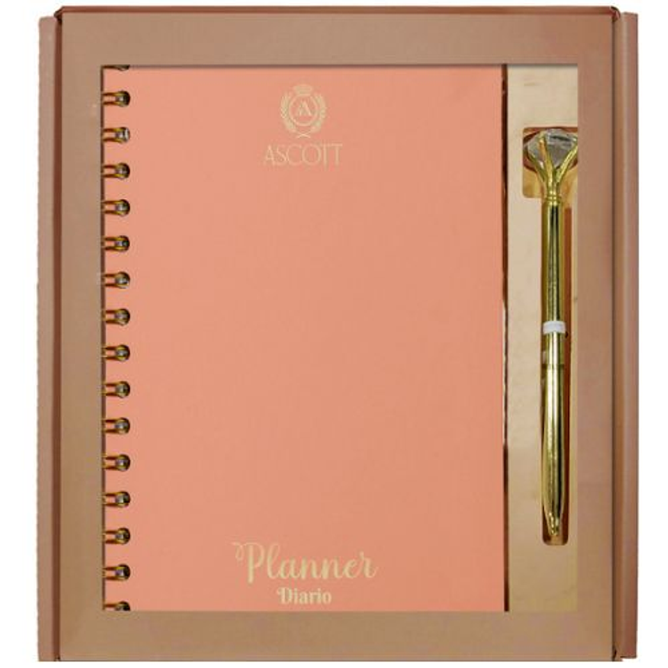 Set Ascott Planner C/espiral + Boligrafo Negro 1