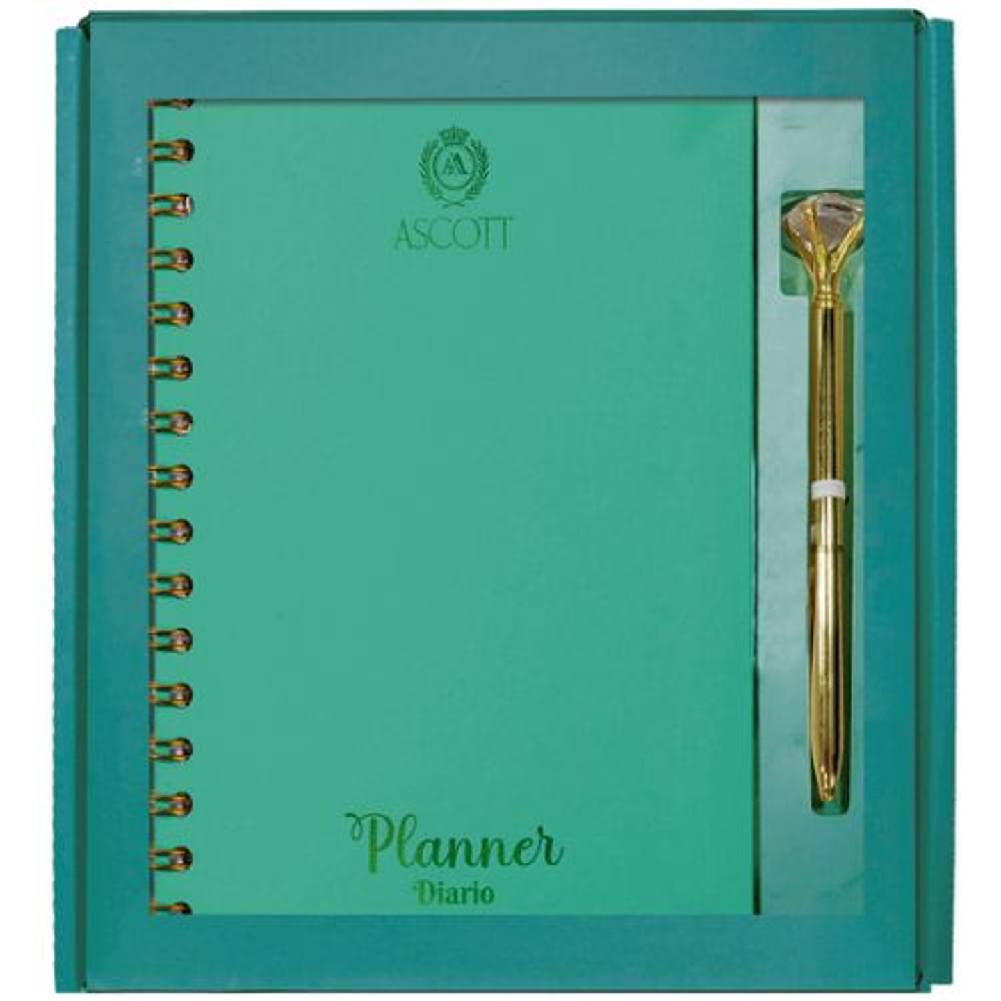 Set Ascott Planner C/espiral + Boligrafo Negro 2