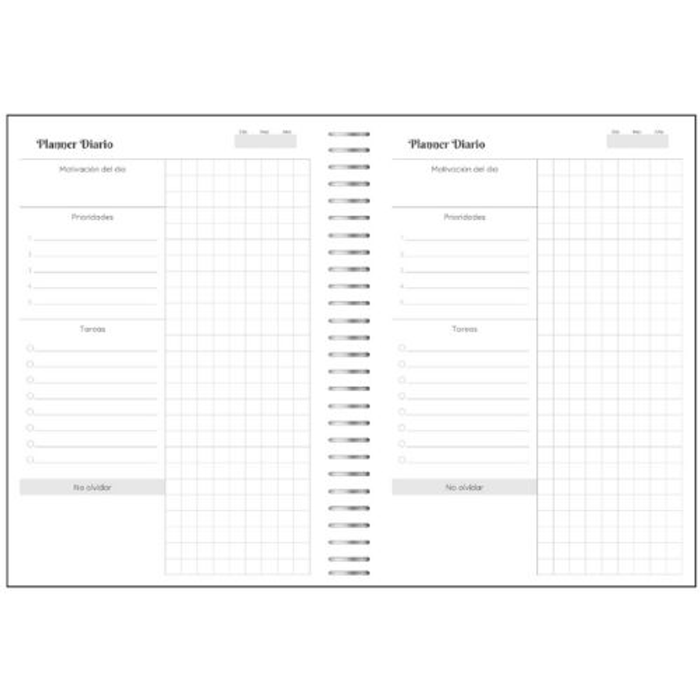 Set Ascott Planner C/espiral + Boligrafo Negro 3