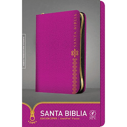 Biblia Ntv Con Cierre Edicion Ziper Fucsia