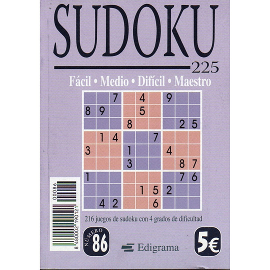 Sudoku Edigrama 86