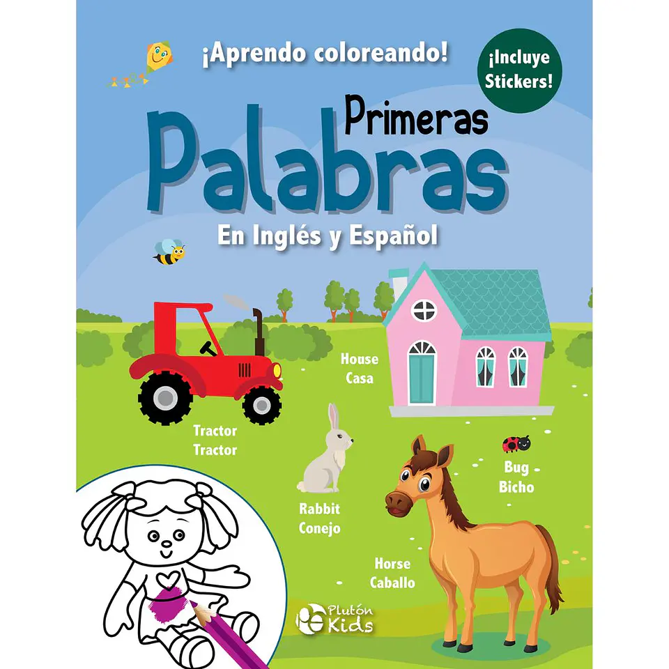 Aprendo Coloreando Primeras Palabras En Ingles Y Español 1