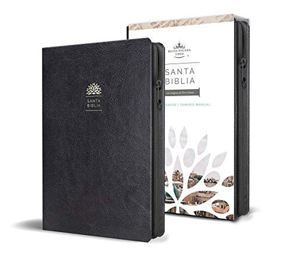 Biblia Reina Valera 1960 Tamaño Manual Letra Grande Con Cierre 1