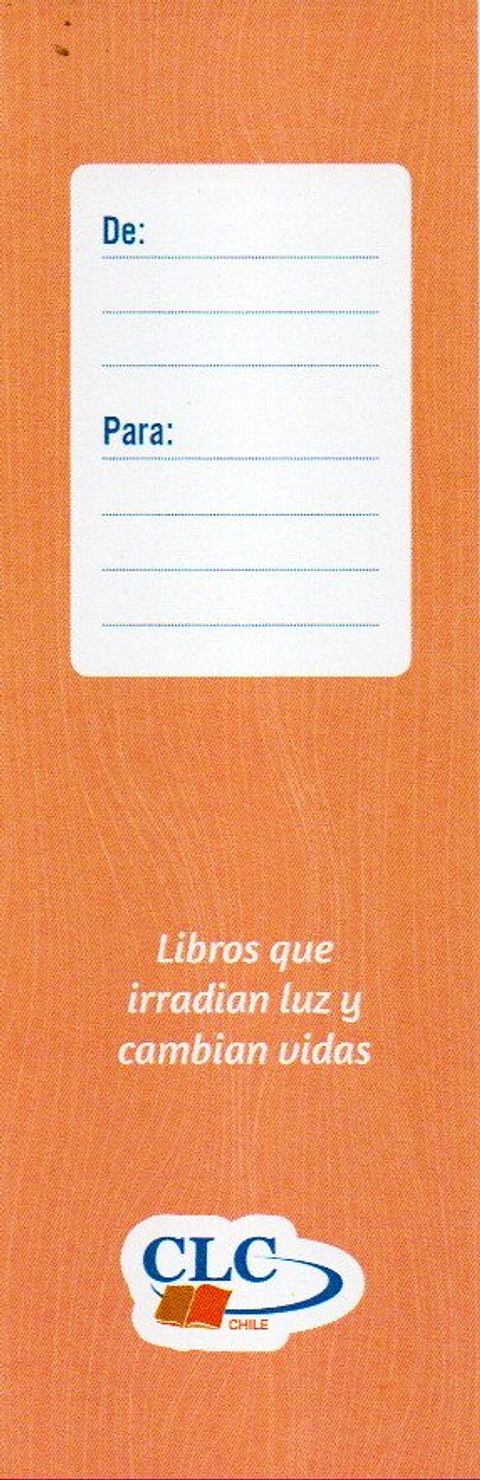 Marcapaginas - Tarjeta Dedicatoria Cristiana