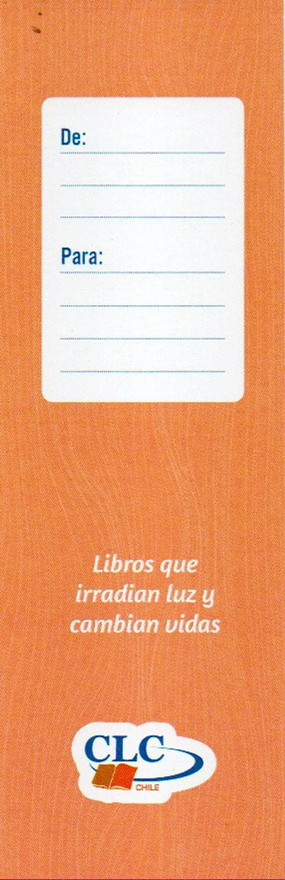 Marcapaginas - Tarjeta Dedicatoria Cristiana 1